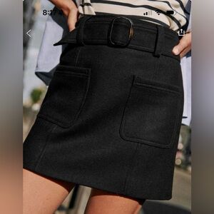 Sezane size 10 Classic Black Women's Skirt, like new